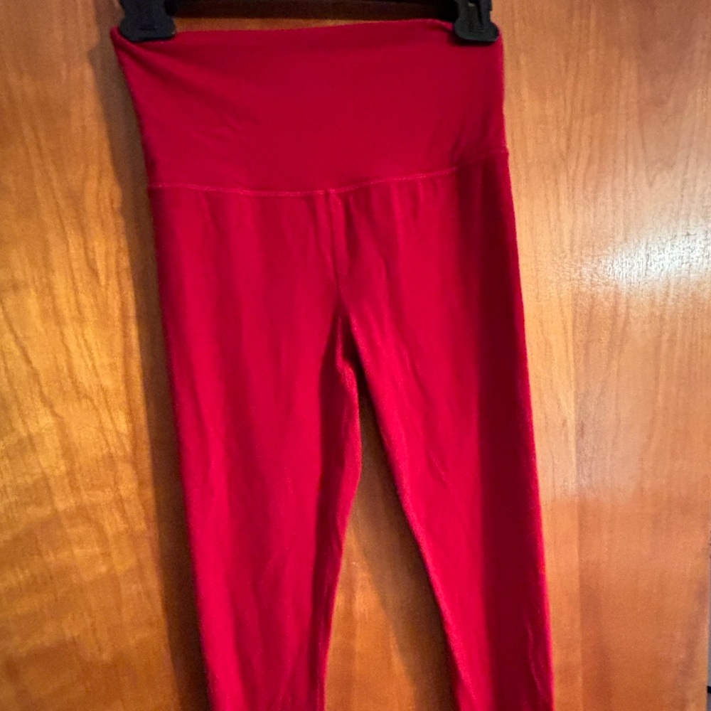 Athleta Red Elation Ultra High Rise Leggings